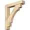 Ekena Millwork Merced Block Rough Sawn Bracket w/ Offset Brace, Douglas Fir, 6"W x 30"D x 34"H BKT0604X30X34MRC05RDF - alternate 1